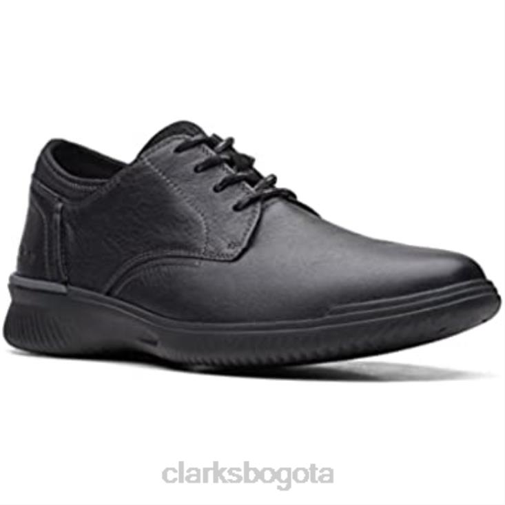 Clarks 0DX8L156 clarks donaway plaoxford de cuero negro para hombre hombres
