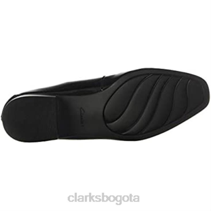 Clarks 0DX8L1569 Mocasines Clarks Juliet Lora de charol negro para mujer mujer charol negro