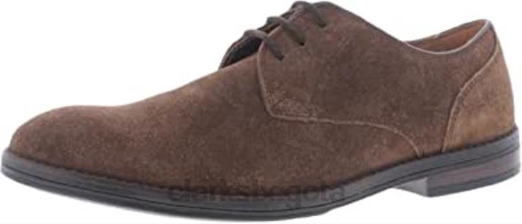 Clarks 0DX8L157 clarks citistride encaje ante marrón unisexo gamuza marrón