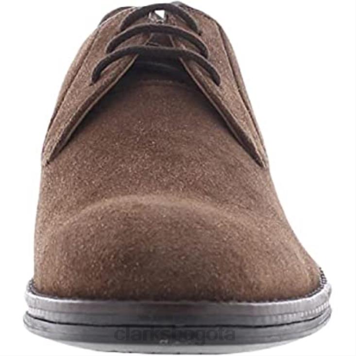 Clarks 0DX8L157 clarks citistride encaje ante marrón unisexo gamuza marrón