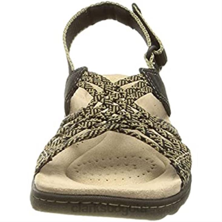 Clarks 0DX8L1571 Sandalia clarks amanda facilidad combi negra para mujer mujer combinado negro