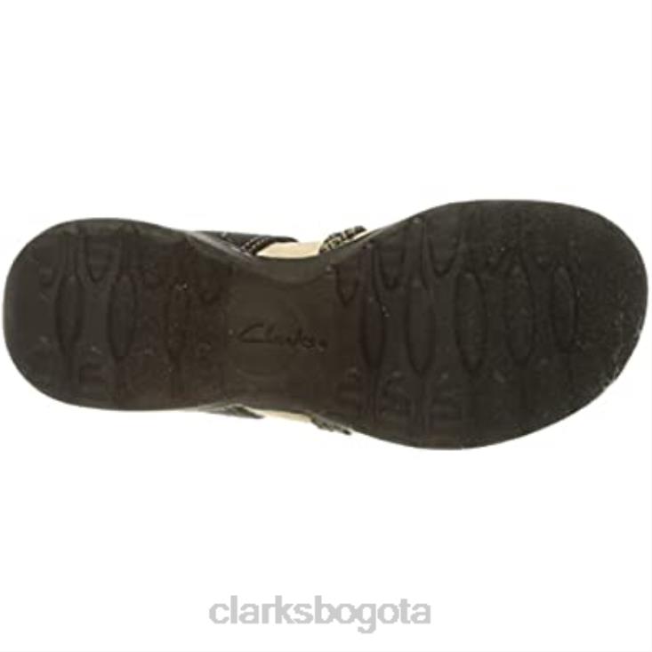 Clarks 0DX8L1571 Sandalia clarks amanda facilidad combi negra para mujer mujer combinado negro