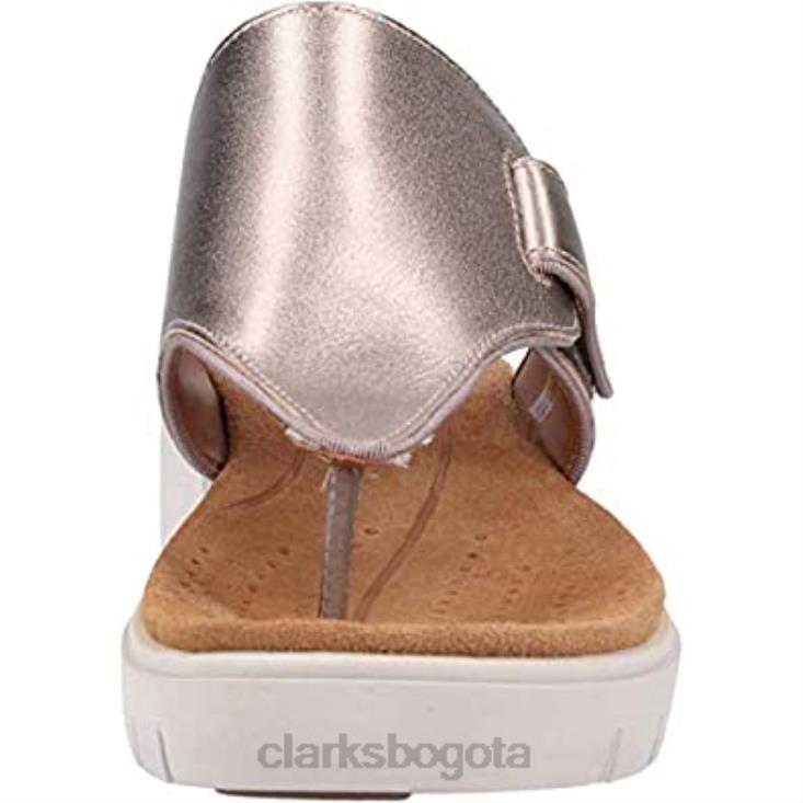 Clarks 0DX8L1578 Sandalias Clarks Un Karely Dew con tira trasera para mujer en dorado metalizado mujer oro metalizado oro