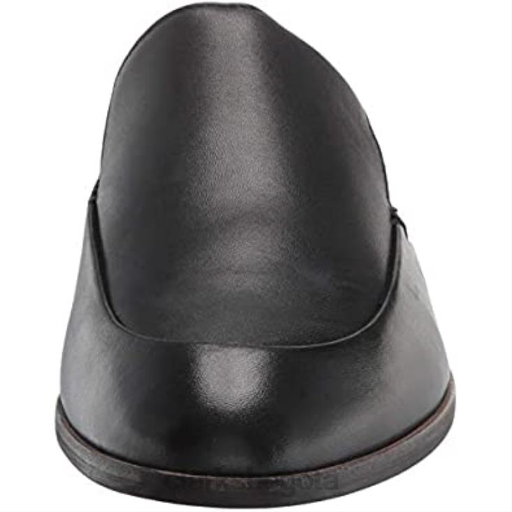 Clarks 0DX8L1579 Zueco clarks trish plant mujer cuero negro mujer