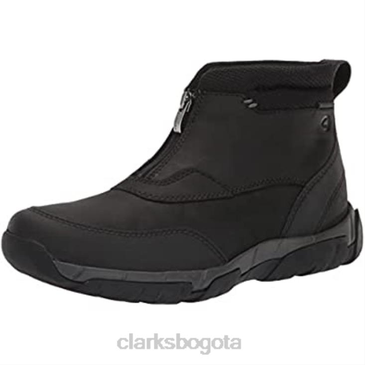 Clarks 0DX8L1583 botín impermeable con cremallera grove para hombre clarks cuero negro hombres cuero negro