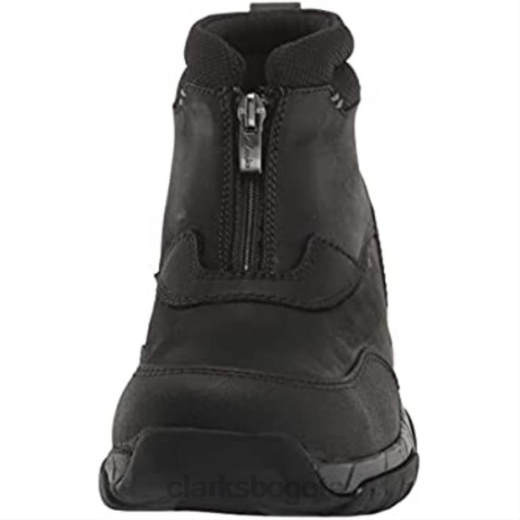 Clarks 0DX8L1583 botín impermeable con cremallera grove para hombre clarks cuero negro hombres cuero negro