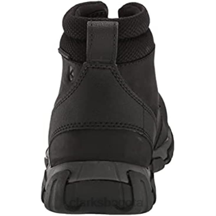 Clarks 0DX8L1583 botín impermeable con cremallera grove para hombre clarks cuero negro hombres cuero negro