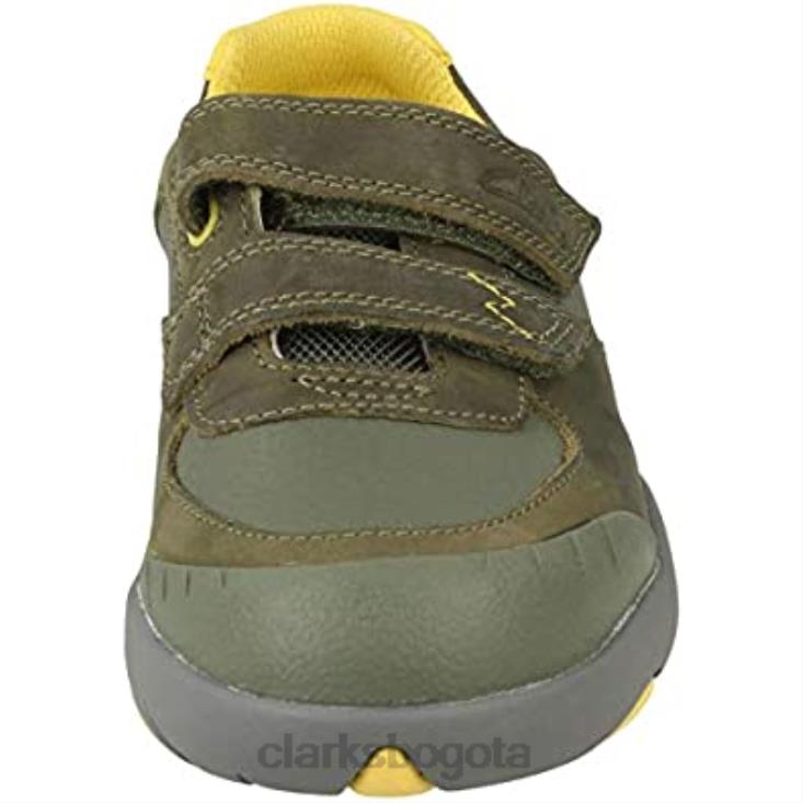 Clarks 0DX8L1587 Zapatos casual de niño clarks combi verde caqui \rex quest k\ niños caqui combinado verde