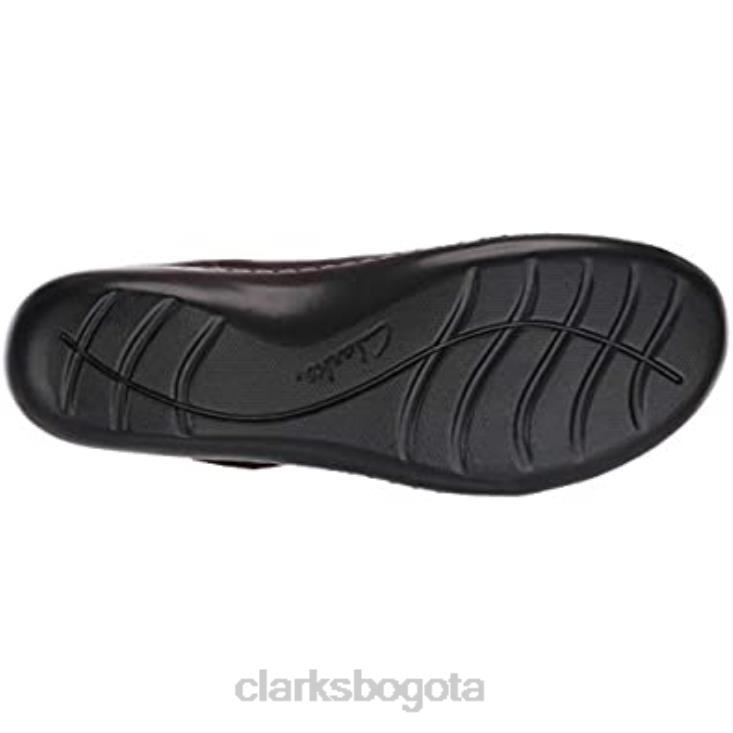 Clarks 0DX8L1589 Mary Jane Ashland Bliss para mujer planas Clarks de cuero burdeos mujer cuero burdeos
