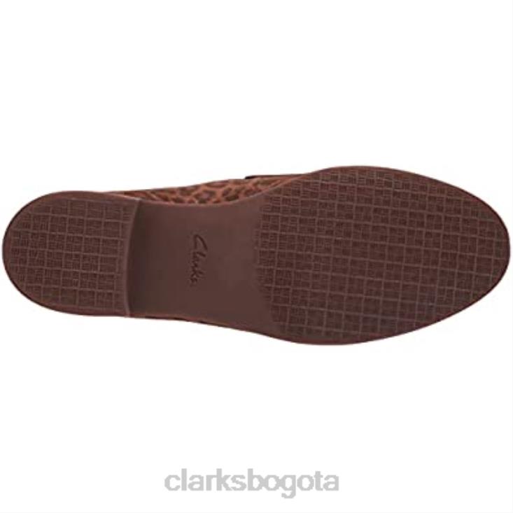 Clarks 0DX8L1590 mocasines trish rose para mujer con estampado de leopardo clarks mujer estampado de leopardo