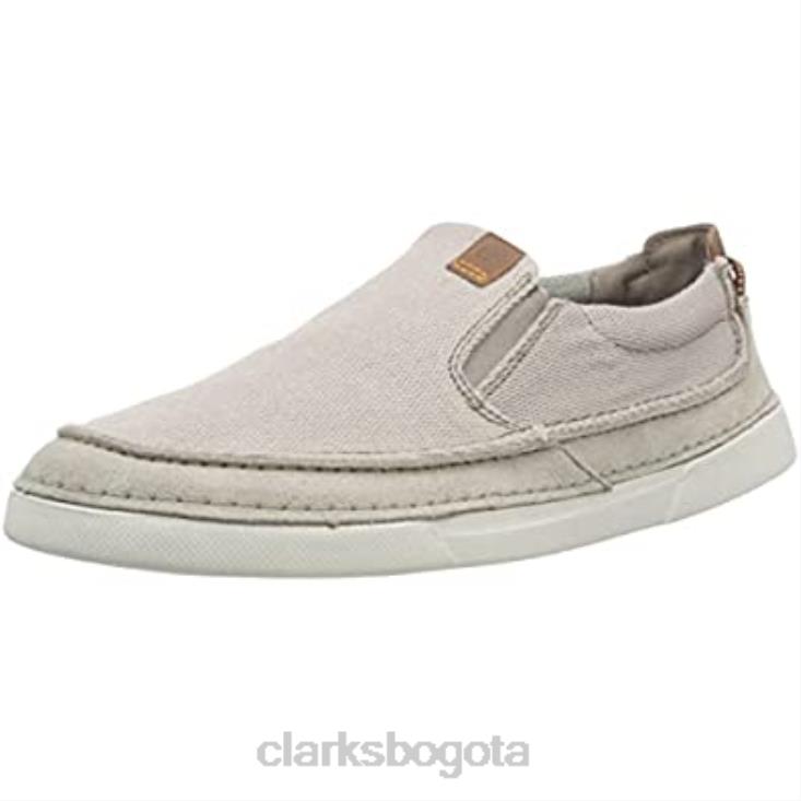 Clarks 0DX8L1593 Mulas Clarks Stone Combi Gereld Step para hombre hombres combinación de piedra