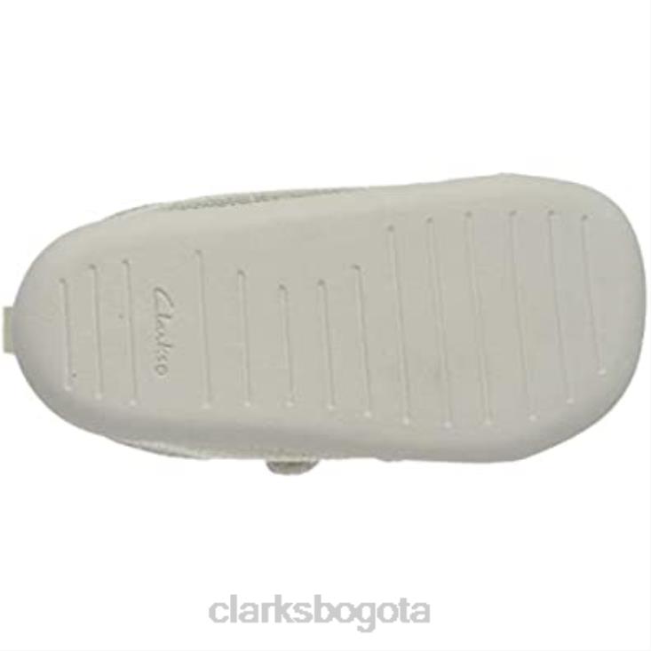 Clarks 0DX8L1595 Zapatillas bajas Clarks Roamer Craft para niña plateadas niños