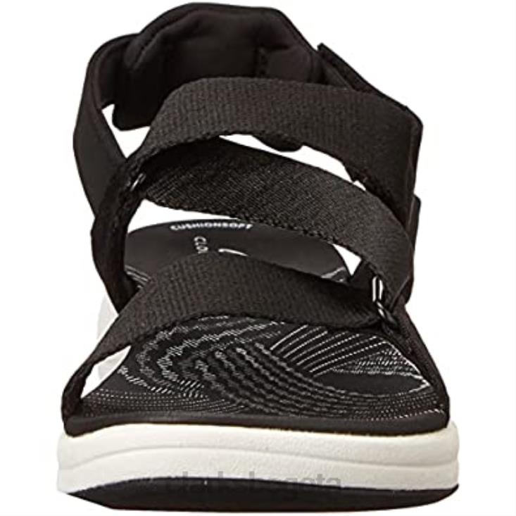 Clarks 0DX8L1596 Sandalia plana mira sun mujer textil negra clarks mujer