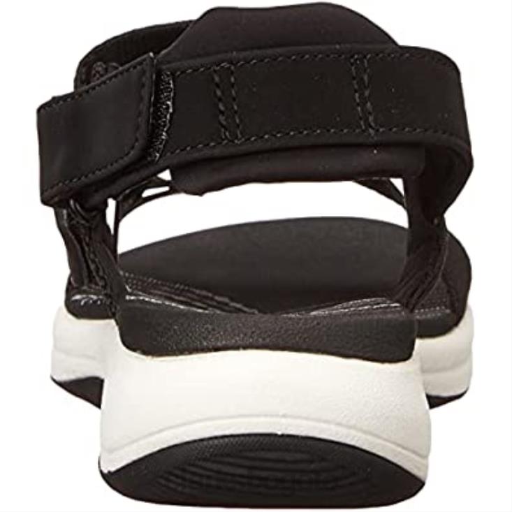 Clarks 0DX8L1596 Sandalia plana mira sun mujer textil negra clarks mujer