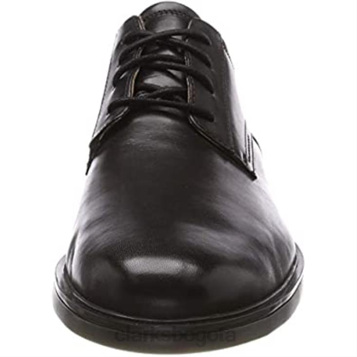 Clarks 0DX8L1598 derbys de encaje un aldric para hombre clarks negros hombres cuero negro