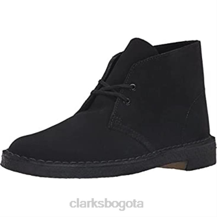 Clarks 0DX8L1602 Botas clarks desert chukka de ante negro para hombre hombres