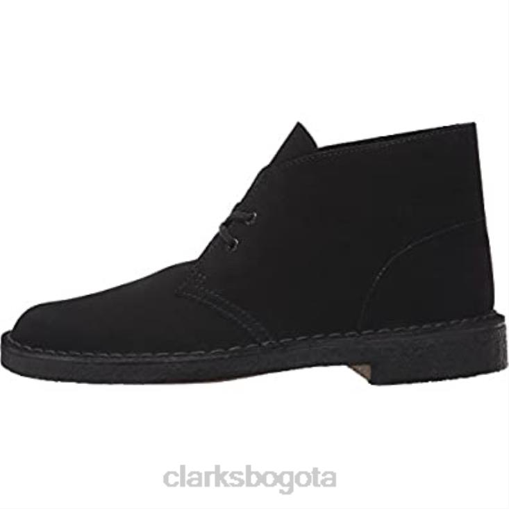 Clarks 0DX8L1602 Botas clarks desert chukka de ante negro para hombre hombres