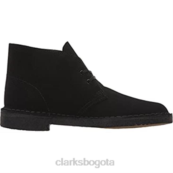 Clarks 0DX8L1602 Botas clarks desert chukka de ante negro para hombre hombres