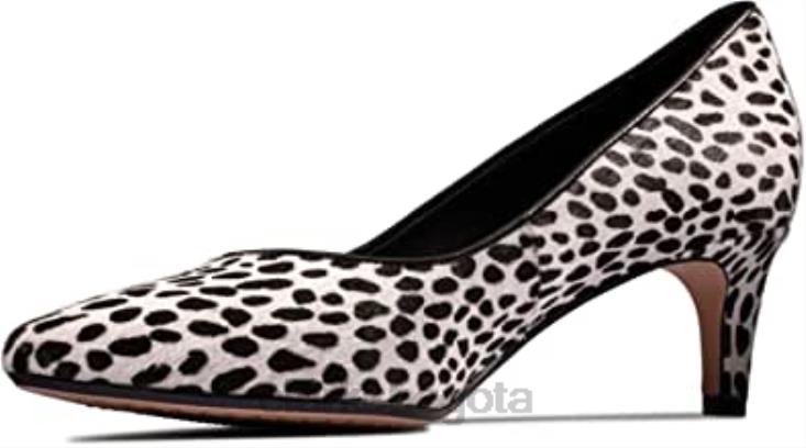 Clarks 0DX8L1608 Zapatos anchos de mujer clarks laina 55 court2 con estampado animal mujer Huella animal