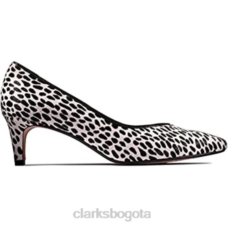 Clarks 0DX8L1608 Zapatos anchos de mujer clarks laina 55 court2 con estampado animal mujer Huella animal