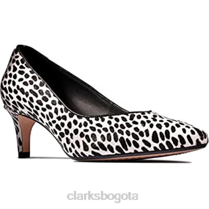 Clarks 0DX8L1608 Zapatos anchos de mujer clarks laina 55 court2 con estampado animal mujer Huella animal