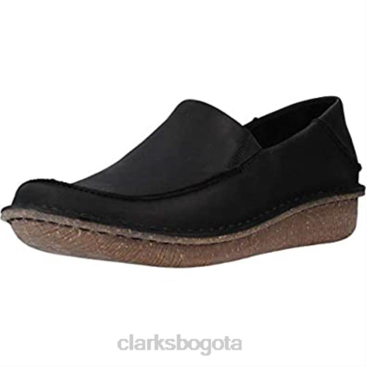 Clarks 0DX8L161 mocasines clarks fun ny go negros para mujer mujer cuero negro cuero negro