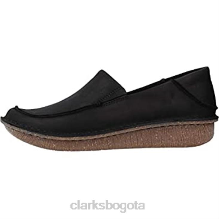 Clarks 0DX8L161 mocasines clarks fun ny go negros para mujer mujer cuero negro cuero negro