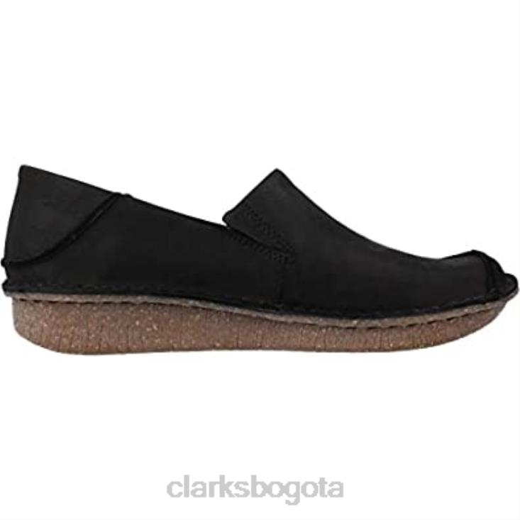 Clarks 0DX8L161 mocasines clarks fun ny go negros para mujer mujer cuero negro cuero negro