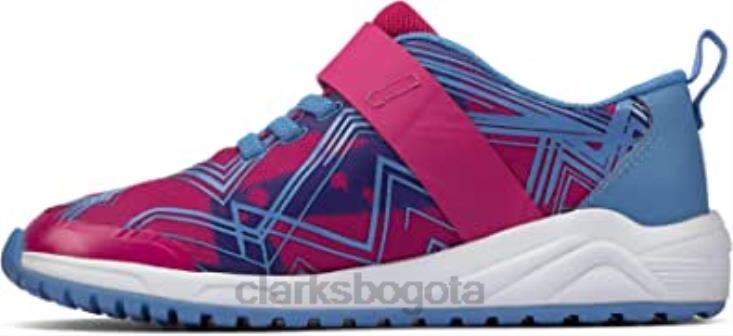 Clarks 0DX8L1617 Zapatillas clarks pink aeon pace niño textil rosa combi niños rosa