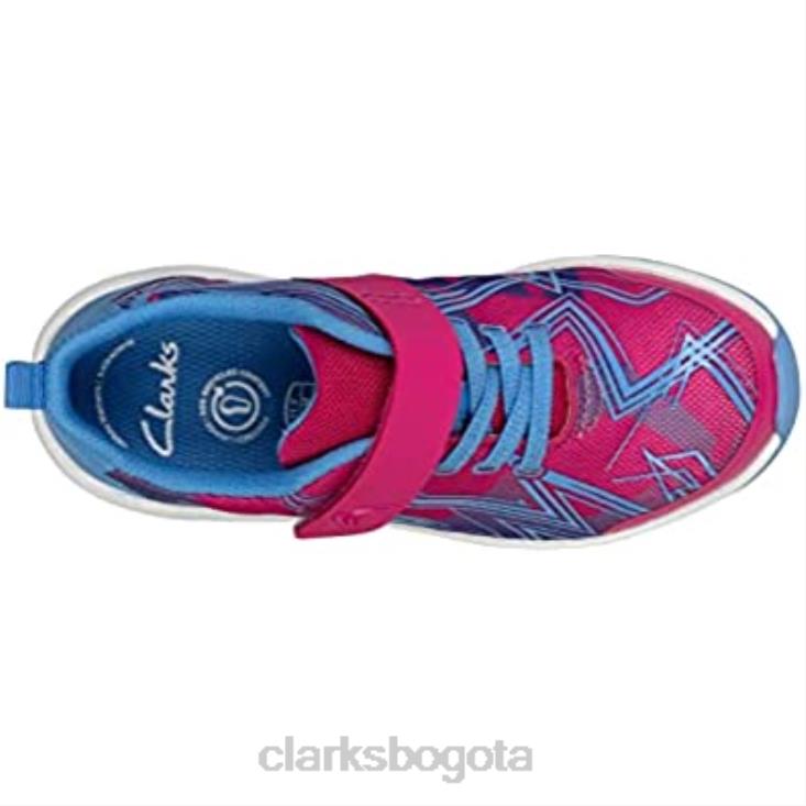 Clarks 0DX8L1617 Zapatillas clarks pink aeon pace niño textil rosa combi niños rosa