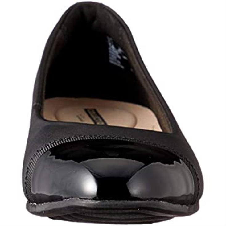 Clarks 0DX8L1619 Sandalias con puntera cerrada Juliet Monte de Clarks para mujer en negro mujer cuero negro cuero negro