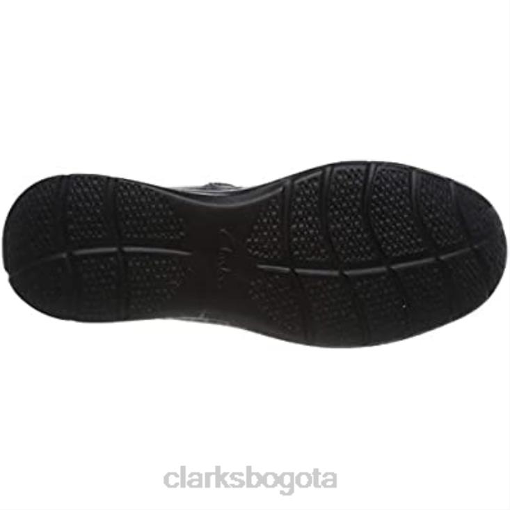 Clarks 0DX8L1621 zapatos planos cotrell walk oxford para hombre clarks black oily lea hombres lea aceitosa negra