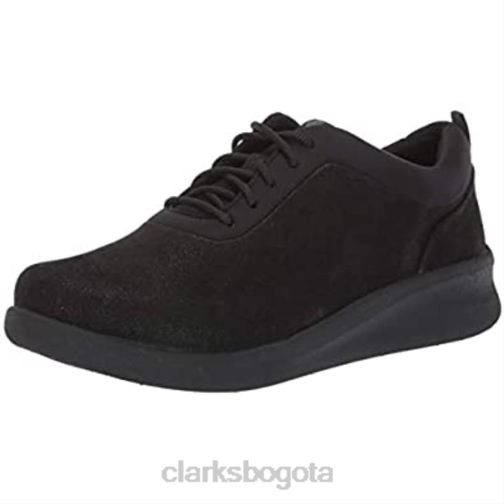 Clarks 0DX8L1622 Zapatilla Sillian 20 Pace Mujer Nubuck Sintético Negro Clarks mujer nubuck sintético negro