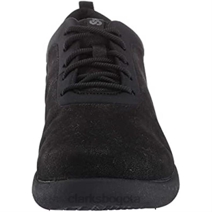 Clarks 0DX8L1622 Zapatilla Sillian 20 Pace Mujer Nubuck Sintético Negro Clarks mujer nubuck sintético negro