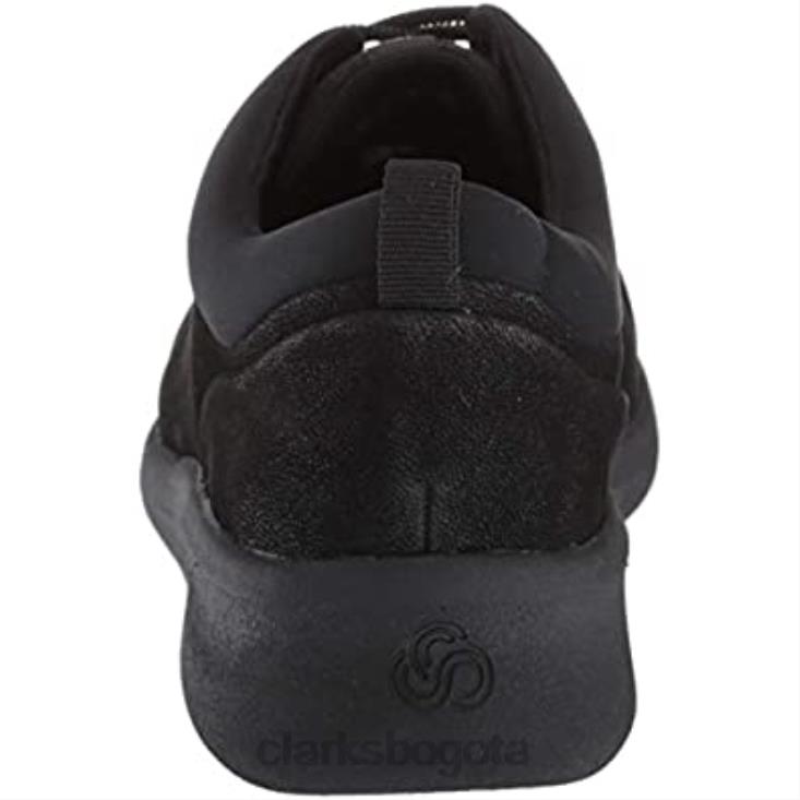 Clarks 0DX8L1622 Zapatilla Sillian 20 Pace Mujer Nubuck Sintético Negro Clarks mujer nubuck sintético negro