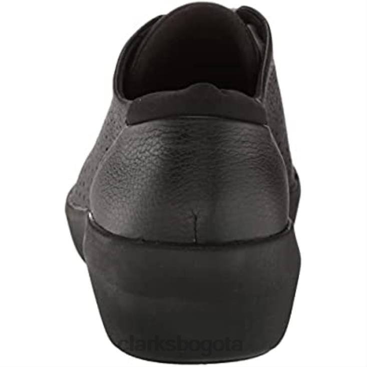 Clarks 0DX8L1623 Clarks Oxford Kayleigh Aster para mujer de cuero negro mujer