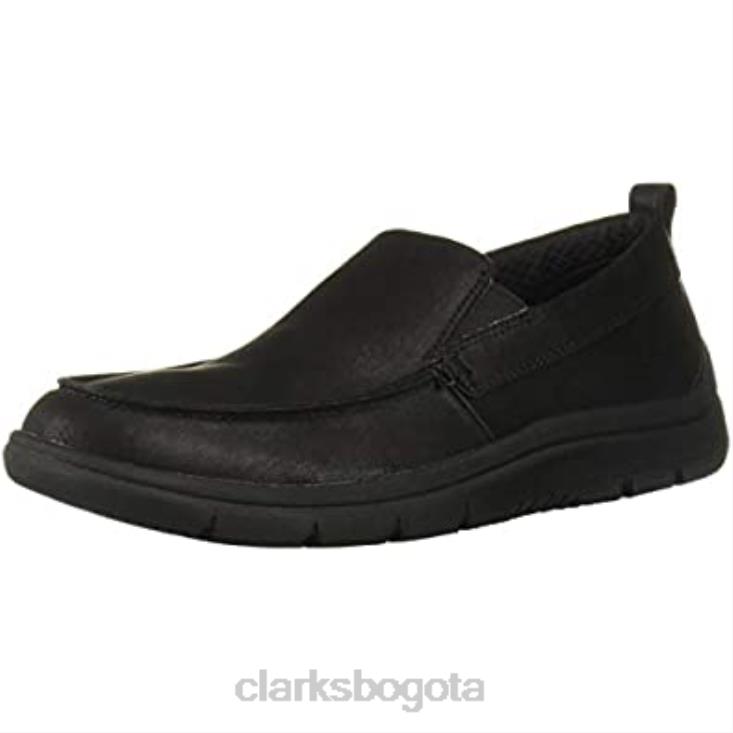 Clarks 0DX8L1628 mocasines clarks tunsil way de hombre sintético negro hombres negro sintético