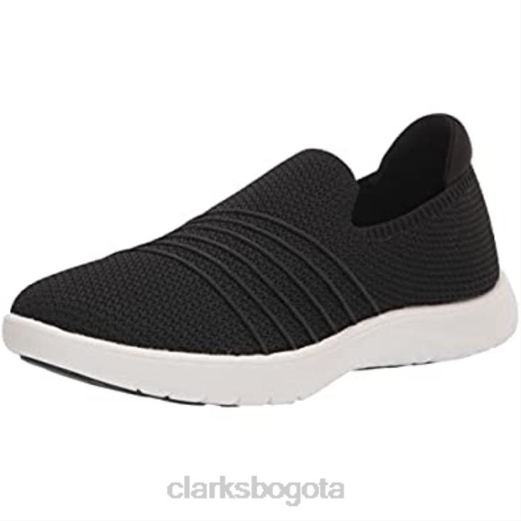Clarks 0DX8L1630 Zapatilla Adella Step para mujer de punto negro clarks mujer