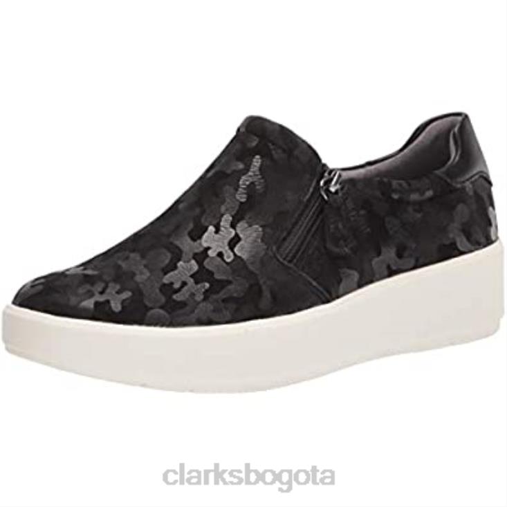 Clarks 0DX8L1632 Zapatilla Clarks Layton Step de ante negro para mujer mujer interés de ante negro