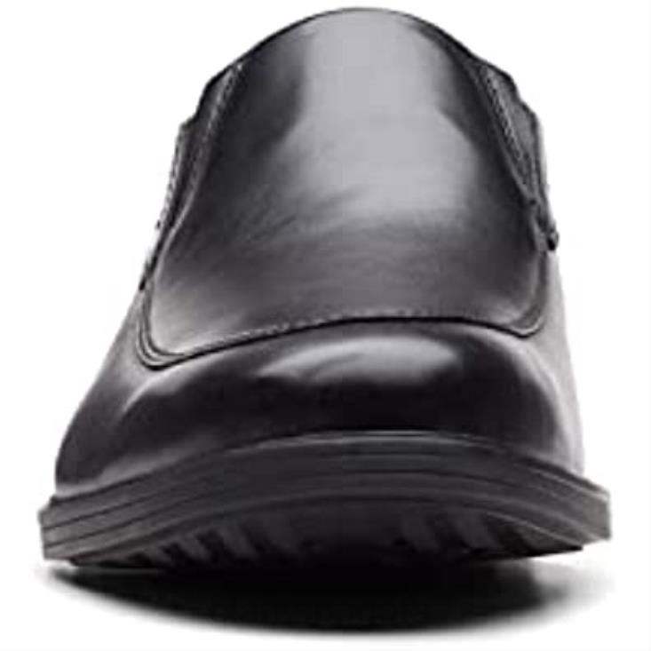 Clarks 0DX8L1636 pantuflas bajas gosworth step de cuero negro para hombre clarks hombres cuero negro