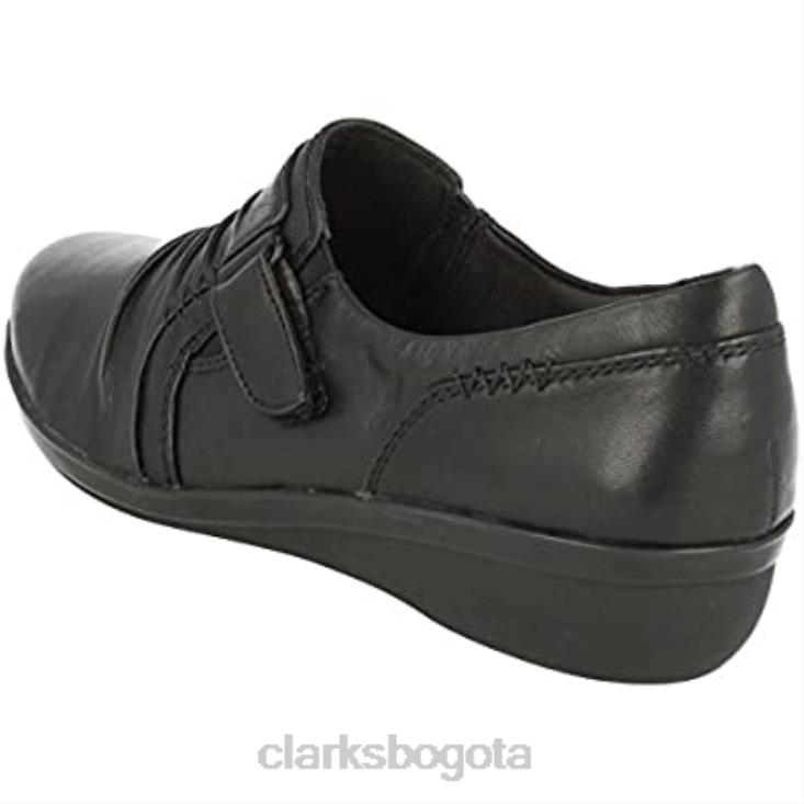 Clarks 0DX8L1640 zapatos de ocio clarks everlay coda negros para mujer unisexo