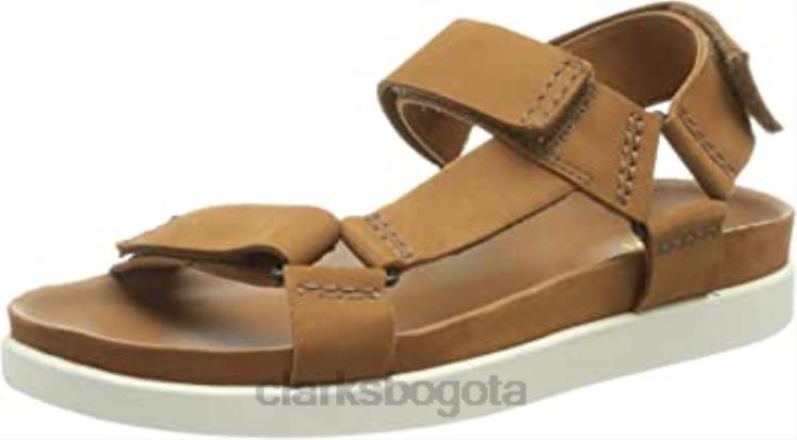 Clarks 0DX8L1641 Sandalia Clarks Tan Nubuck para hombre Sunder Range hombres nubuck bronceado