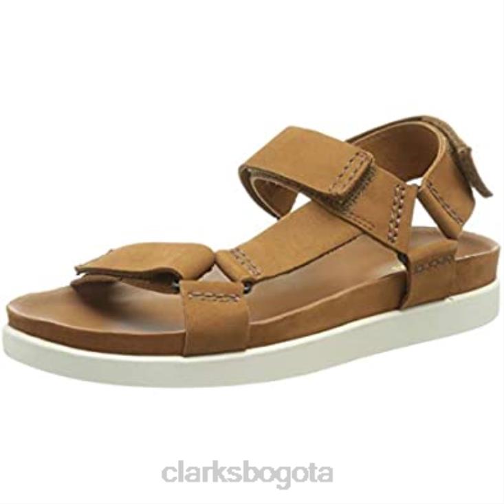 Clarks 0DX8L1641 Sandalia Clarks Tan Nubuck para hombre Sunder Range hombres nubuck bronceado