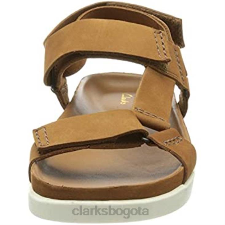 Clarks 0DX8L1641 Sandalia Clarks Tan Nubuck para hombre Sunder Range hombres nubuck bronceado