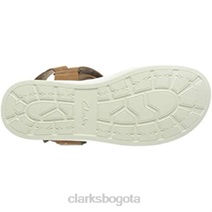 Clarks 0DX8L1641 Sandalia Clarks Tan Nubuck para hombre Sunder Range hombres nubuck bronceado