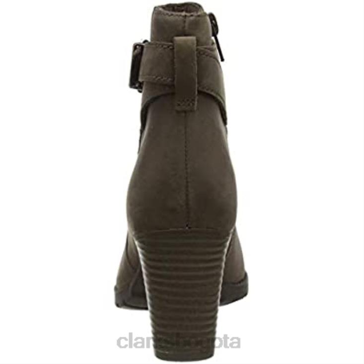 Clarks 0DX8L1643 Botín clarks verona lark topo para mujer mujer gris pardo