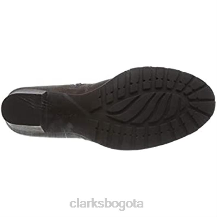 Clarks 0DX8L1643 Botín clarks verona lark topo para mujer mujer gris pardo