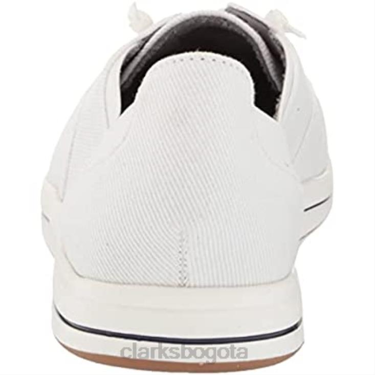 Clarks 0DX8L1646 Zapatilla Mujer Breeze Ave Lona Blanca Clarks mujer