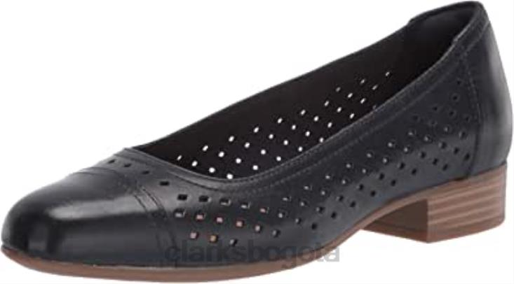 Clarks 0DX8L1648 Bailarinas de mujer Clarks Juliet Cedar de piel azul marino mujer