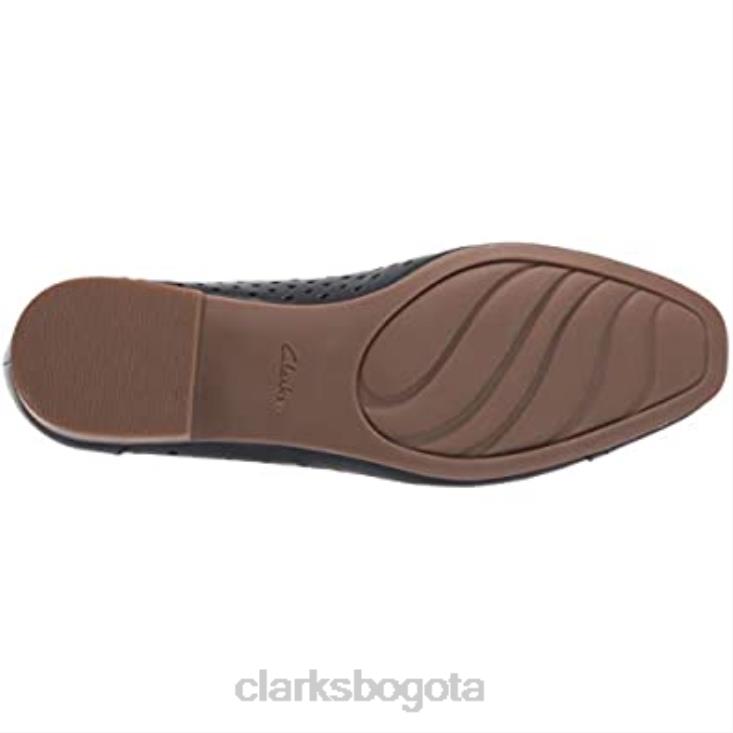 Clarks 0DX8L1648 Bailarinas de mujer Clarks Juliet Cedar de piel azul marino mujer